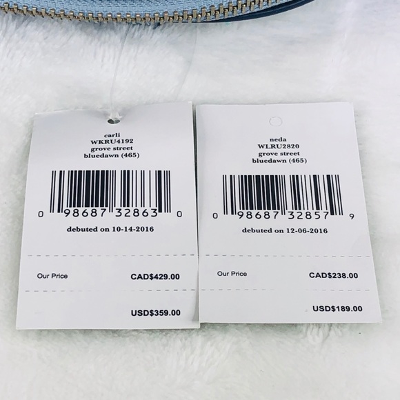 2PCS Kate Spade Carli Groove Street Satchel Wallet - Picture 8 of 8